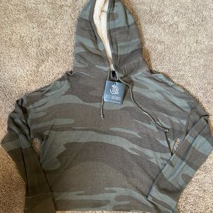 XL crop top hoodie